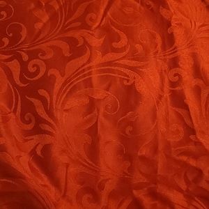 Orange table cloth